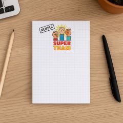 Notizblock 50 Blatt SUPER TEAM - MEMBER