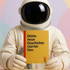 Kleines Notizheft DEINE NEUE GESCHICHTE STARTET HIER.