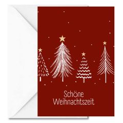 Personalisierbare Weihnachtskarte SCHÖNE WEIHNACHTSZEIT