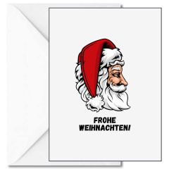 Personalisierbare Weihnachtskarte FROHE WEIHNACHTEN! - WEIHNACHTSMANN