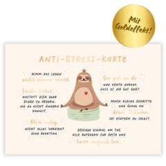 Postkarte „Anti-Stress-Karte“ - kleines Entspannungsgeschenk