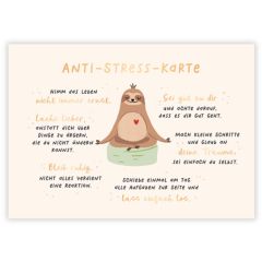 Postkarte „Anti-Stress-Karte“ - kleines Entspannungsgeschenk