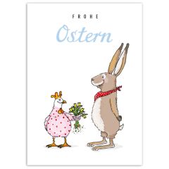 Postkarte FROHE OSTERN - OSTERSTRAUSS