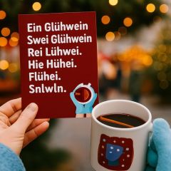 Postkarte Glühwein