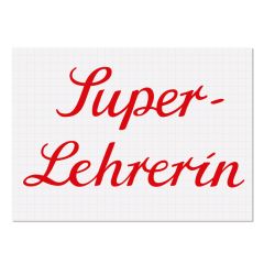 Postkarte SUPER LEHRERIN