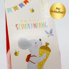 Fruchtgummi Herzen ALLES GUTE ZUM SCHULANFANG
