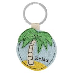 Schlüsselanhänger aus Ananas-Faser „Relax“