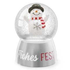 Schneekugel Frohe Fest - Schneemann
