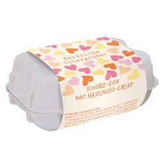 Schoko-Eier Kleines Ostergeschenk „Herzliche Ostergrüße“