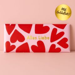 Schokolade 30g ALLES LIEBE - rote Herzen