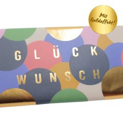 Schokolade 30g GLÜCKWUNSCH - Konfetti