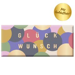 Schokolade 30g GLÜCKWUNSCH - Konfetti