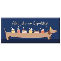 Schokolade 30g ALLES LIEBE ZUM GEBURTSTAG! - Dackel