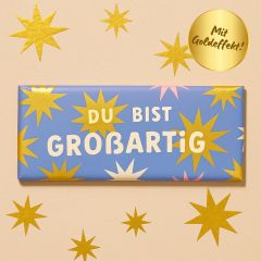 Schokolade 30g DU BIST GROSSARTIG!
