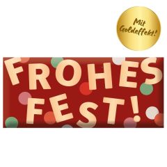 Schokolade 30g Frohes Fest - Konfetti