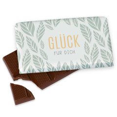 Schokolade 40g GLÜCK FÜR DICH - Blätter