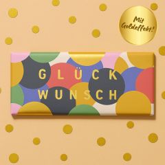 Schokolade 30g GLÜCKWUNSCH - Konfetti