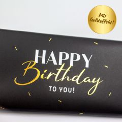 Schokolade 30g HAPPY BIRTHDAY TO YOU! - NEW! schwarz-gold