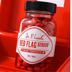 Schokodragees RED FLAG HEART PROTECTIV