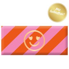 Schokolade 30g „Smiley mit Herzaugen“