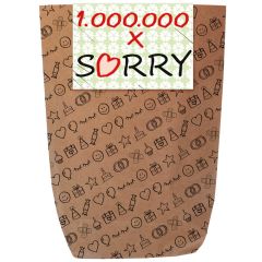 Geschenktüte 1.000.000 x SORRY! - zum Befüllen