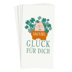 Taschentücher „Sauviel Glück für dich“