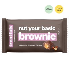 Riegel mit Haselnuss-Füllung von Treatfuls „nut your basic brownie“