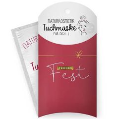 Tuchmaske FROHES FEST SCHLEIFE