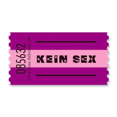 Einzelwertmarke „Kein Sex“ – Lustige Adventskalenderfüllung für Erwachsene