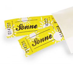Einzelwertmarke „Sonne“ – Mini Geschenk zum Aufmuntern