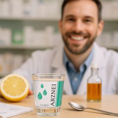 Schnapsglas Shotglas Arznei - täglich 2 cl