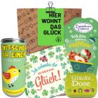 Geschenktüte glücksbringendes Einweihungsgeschenk „Hier wohnt das Glück“ (Set 8)