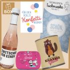Geschenkbox zum Geburtstag – Geschenkset „Konfetti regnen“ (Set 2)