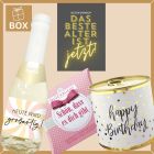Gefüllte Geschenkbox Geburtstag – Geburtstagsgeschenk „Das beste Alter ist jetzt!“ (Set 6)
