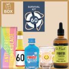 Geschenkbox zum 60. Geburtstag – Lustiges Überlebenspaket (Set 6)