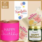 Geschenkbox zum Geburtstag – Geschenkset „Konfetti regnen“ (Set 6)