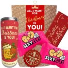 Geschenktüte „All I Want For Christmas Is You!“ - Weihnachtsgeschenk für Verliebte (Set 7)