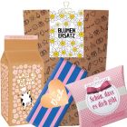 Geschenktüte „Blumenersatz“ – Aufmerksamkeit statt Blumen (Set 7)
