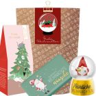 Geschenktüte „Frohe Weihnachten“ - Kleines Weihnachtsgeschenk (Schneekugel – Set 2)