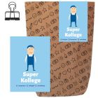 Geschenktüte + Grußkarte SUPER KOLLEGE - zum Befüllen