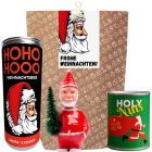 Geschenktüte „Frohe Weihnachten“ - Lustiges Weihnachtsgeschenk (Weihnachtsmann - Set 2)