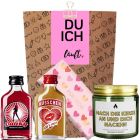 Geschenktüte für Verliebte „Du Ich Läuft!“ (Set 4 – rosa)