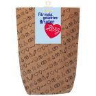 Geschenktüte BRUDERHERZ zum BEFÜLLEN