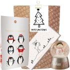 Geschenktüte Weihnachten „Happy Christmas“ (Set 6)