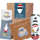 Geschenktüte „Kein Stress vor Weihnachten!“ - Lustiges Weihnachtsgeschenk (Set 1)
