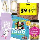 Geschenktüte zum 40. Geburtstag „39 Plus“ (Set 4)
