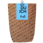 Geschenktüte DU ICH LÄUFT - blau - zum Befüllen