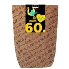 Geschenktüte zum 60. Geburtstag „Glück & Gesundheit“ – zum Befüllen
