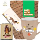 Geschenktüte „Lass dich feiern!“ – zum Befüllen