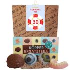 Lustiges Überlebenspaket zum 30. Geburtstag „Survival Kit“ (Set 2)